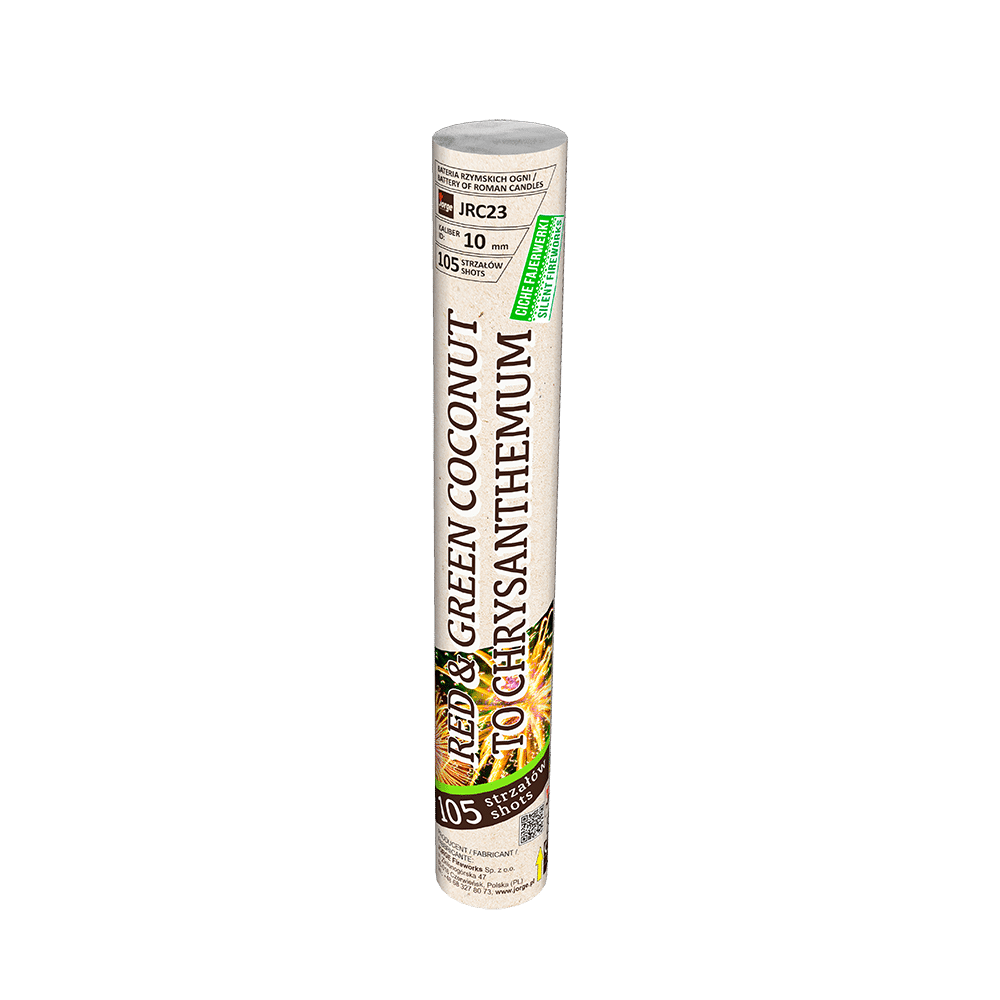 Red & Green Coconut Chrys 105 Shot – Roman Candle