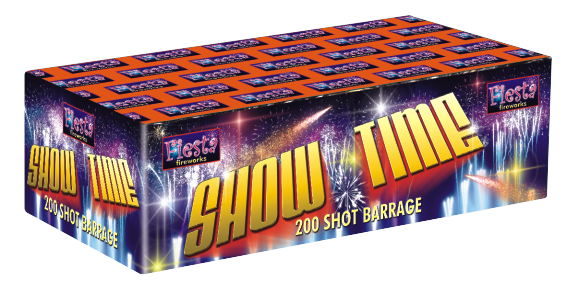 Show Time 200 Shot Barrages Fireworks