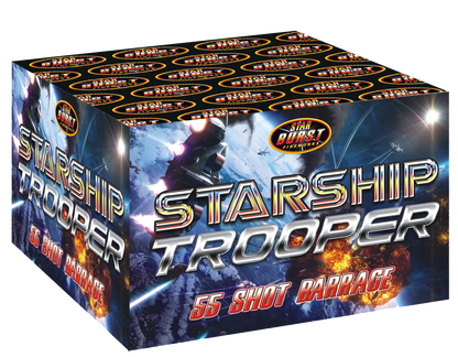 Starship Trooper 55 Shot – Single Ignition Fireworks