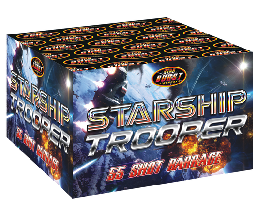 Starship Trooper 55 Shot – Single Ignition Fireworks