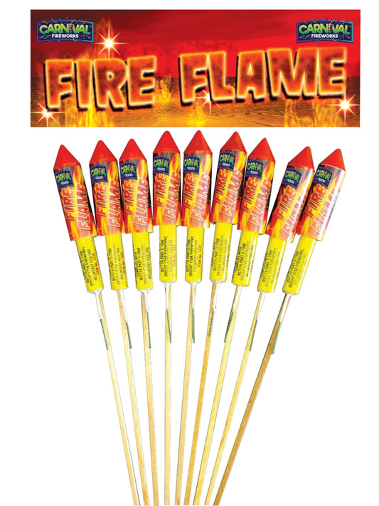 Fire Flame Rockets – Pack of 9