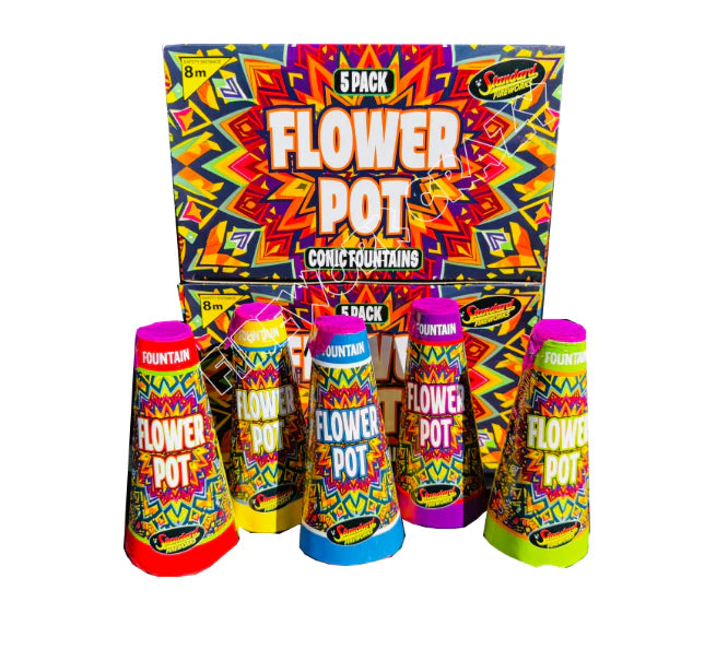 Flower Pot Fountains by Standard Fireworks