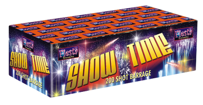 Show Time 200 Shot Barrages Fireworks