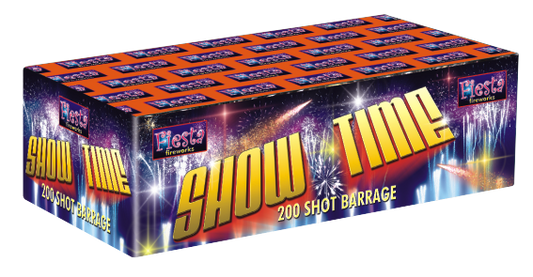 Show Time 200 Shot Barrages Fireworks