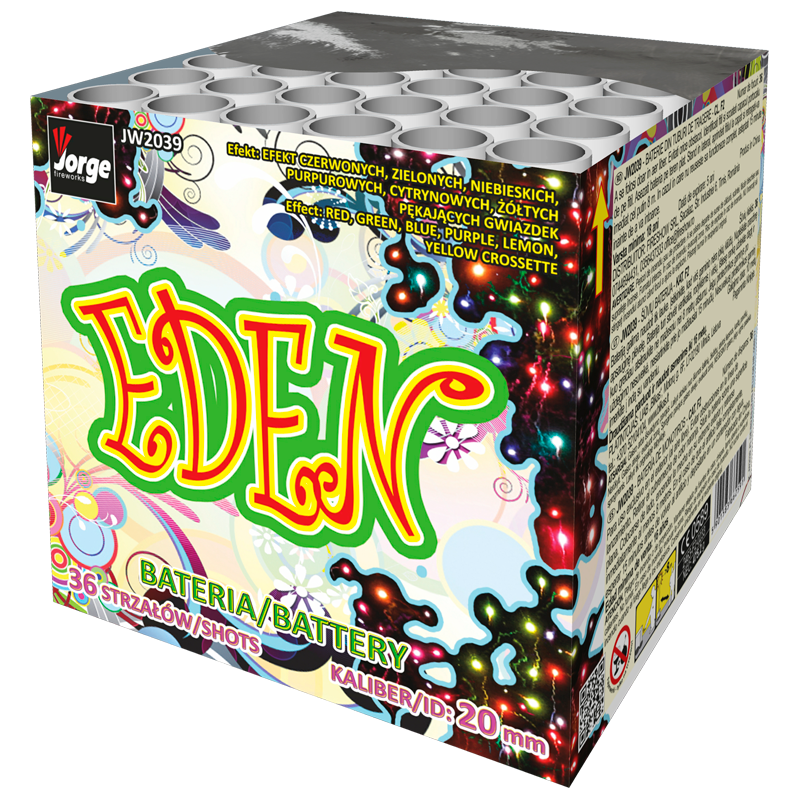 Eden – 36 Shots Pastel Crossette Battery