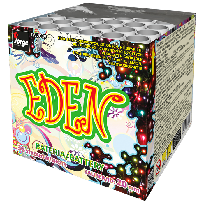 Eden – 36 Shots Pastel Crossette Battery