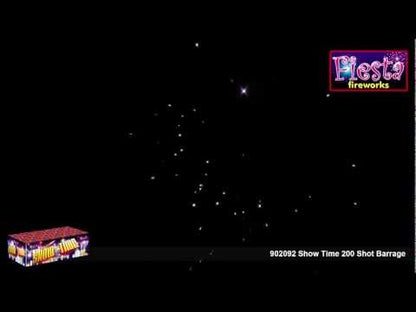 Show Time 200 Shot Barrages Fireworks