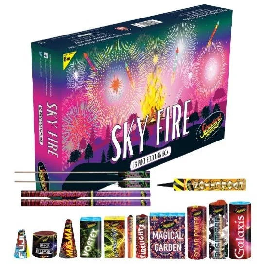 Sky Fire Selection Box 16 Fireworks